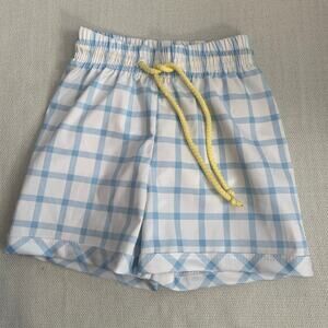 Lullaby Set Barnes Bathing Suit - Whales Blue Windowpane NWT size 18 mo